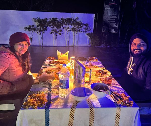valentine candle light dinner
