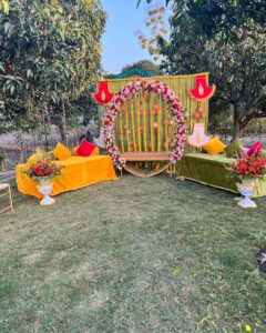 intimate wedding decor in jim corbett