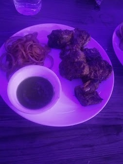 food at new year party in corbett