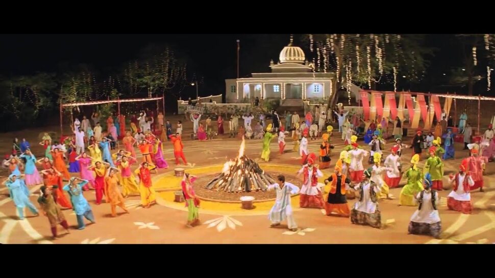 lohri celebration scene from SRK movie