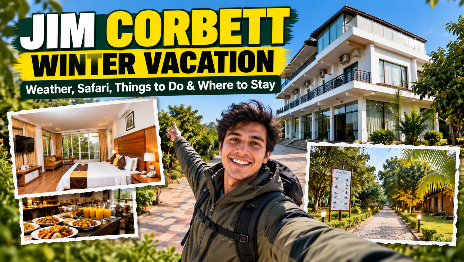 Jim Corbett winter vacation at Seven Corbett Resort with family-friendly stay and scenic surroundings